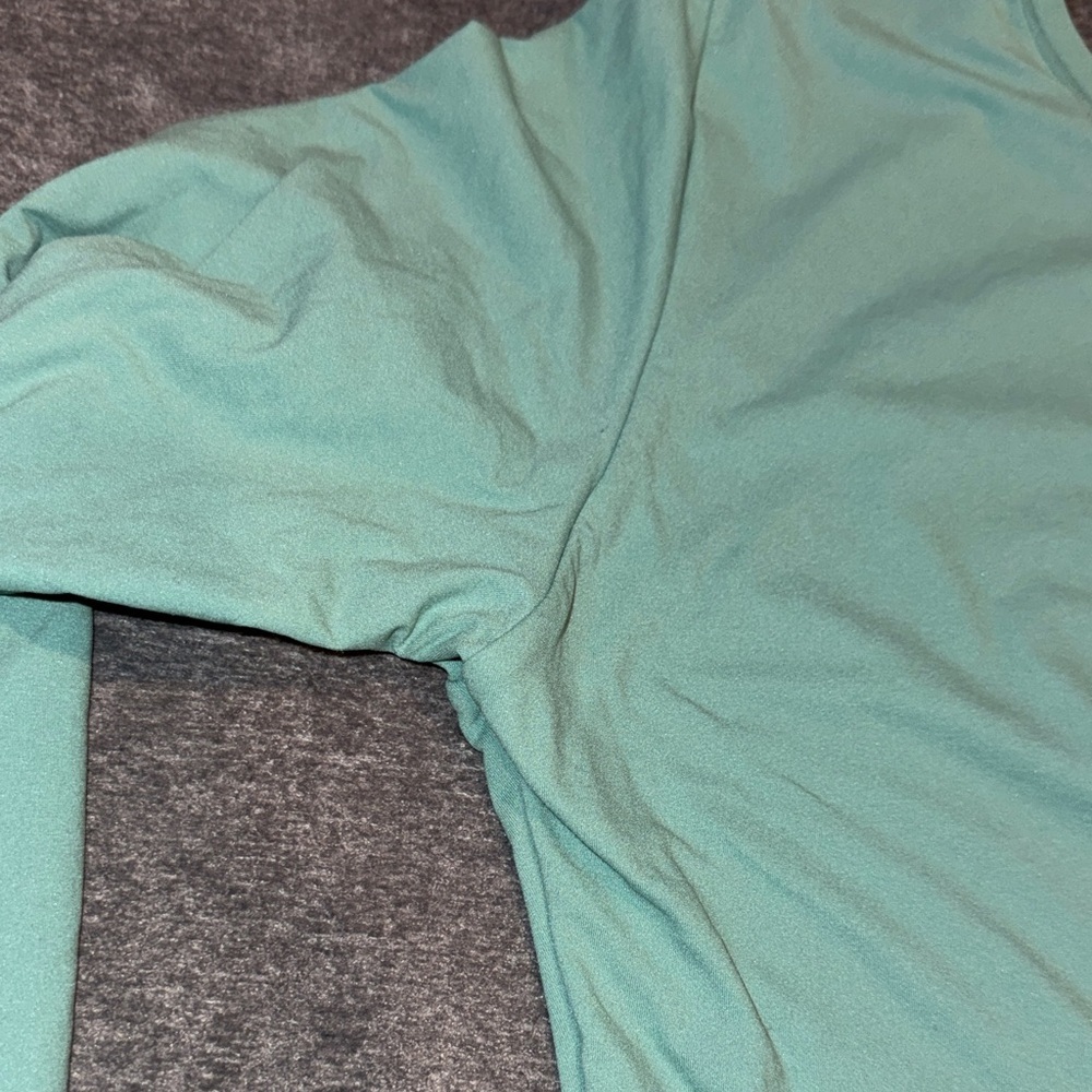 Auden Luxury Collection-NWOT Women's Long Sleeve Teal Bodysuit Size Medium - Picture 5 of 15